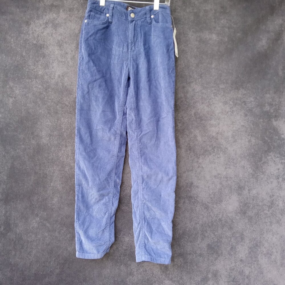 NEW Urban Outfitters BDG‎ women’s mom high rise blue corduroy pants Sz.24 NWT